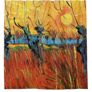 Rideaux De Douche Vincent Van Gogh - Wilers Au Coucher Du Soleil Art