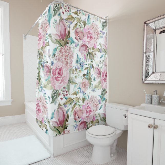 Rideaux De Douche Vintage (En situation)