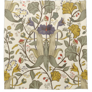 Rideaux De Douche Vintage Floral vintage motif transparent. Pop rét