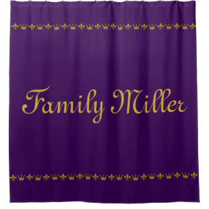 Rideaux De Douche Vintage Golden Crown & Lily Border + vos idées