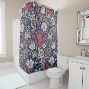 Rideaux De Douche Vintage motif floral, William Morris