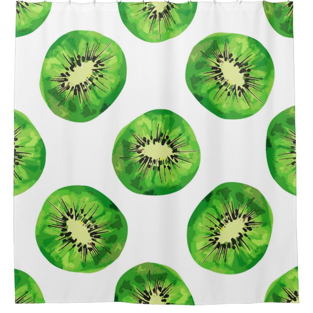 Rideaux De Douche vintage motif sans couture kiwi main d'illustratio (Devant)