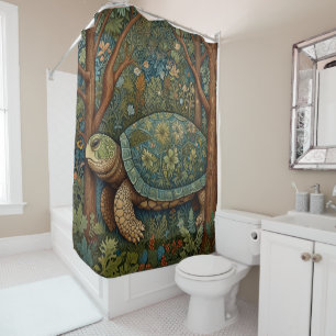 Rideaux De Douche Vintage tortue rétro bohème bohème bohème