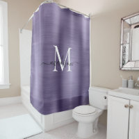 Violet violet violet brossé métal Monogramme Girly