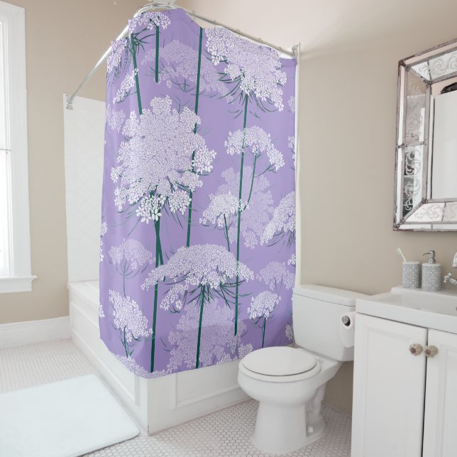 Rideaux De Douche Violette Romance du motif | de dentelle de la (En situation)