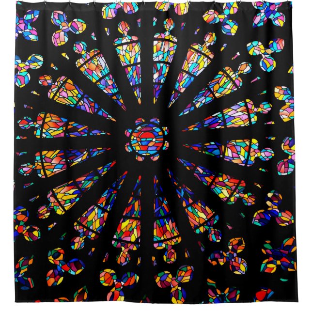Rideaux De Douche vitraux de l'église couleurs (Devant)