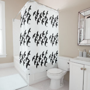 Rideaux De Douche Vol de pigeons