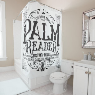Rideaux De Douche Voyant Magie Vintage Palm Reader Fortune