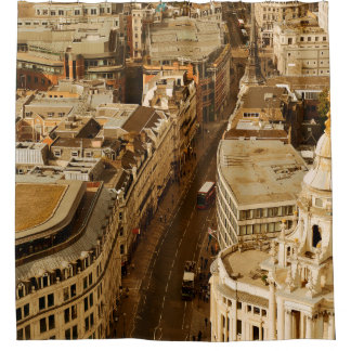 Rideaux De Douche Vue panoramique sur le toit de Londres avec archit