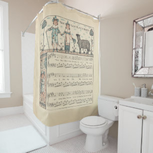 Rideaux De Douche Walter Crane Baa Baa Mouton Noir Comptine