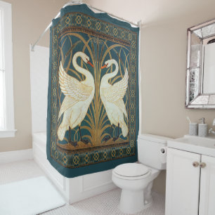 Rideaux De Douche Walter Crane Swan