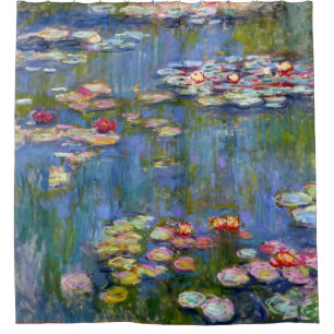 Rideaux De Douche Water Lilies 1916 par Claude Monet