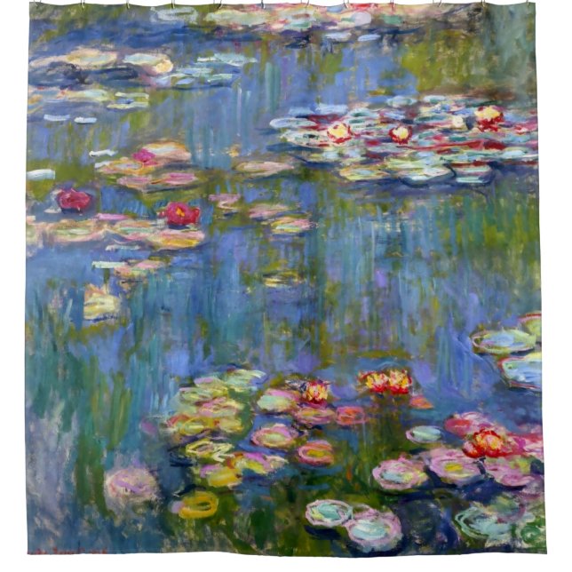 Rideaux De Douche Water Lilies 1916 par Claude Monet (Devant)