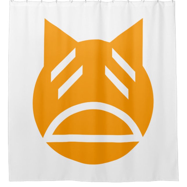 Rideaux De Douche Weary Emoji Cat (Devant)