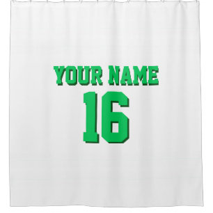 Rideaux De Douche White Stripes Sports Jersey