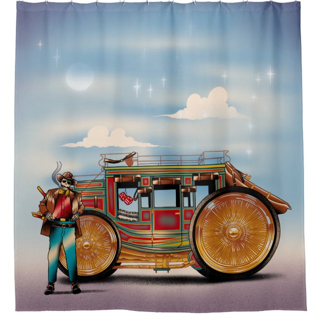 Rideaux De Douche Wild West G Wagon Lowrider (Devant)