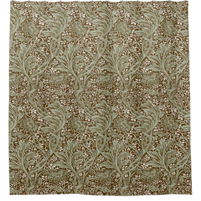 Rideaux De Douche William Morris Arcadia Motif Floral Classique (Devant)