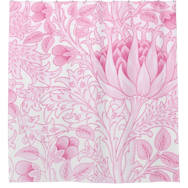 Rideaux De Douche William Morris Artichoke rose pâle (Devant)