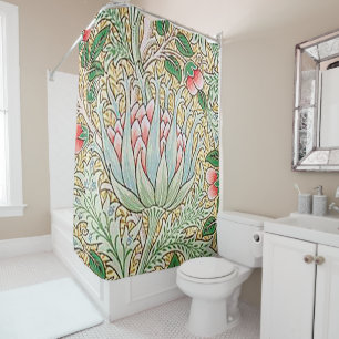 Rideaux De Douche William Morris Artichoke Vintage Motif floral