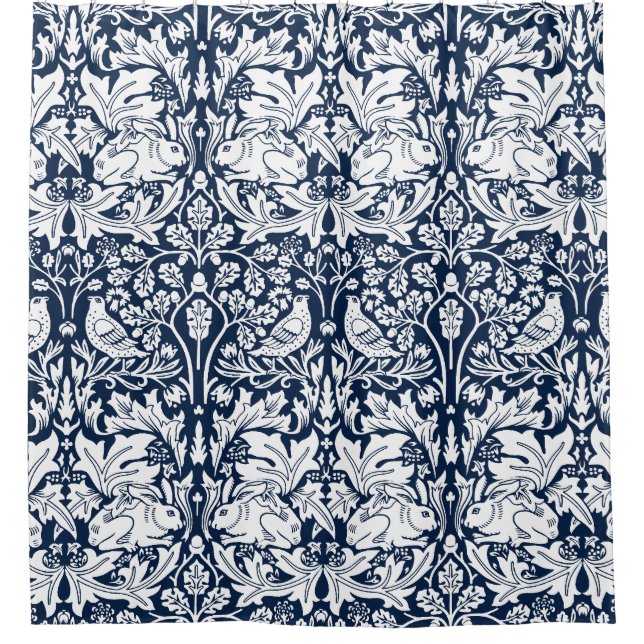 Rideaux De Douche William Morris Brer Motif de lapin (Devant)