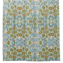 William Morris Fleurs Florales Acanthus Bleu Feuil