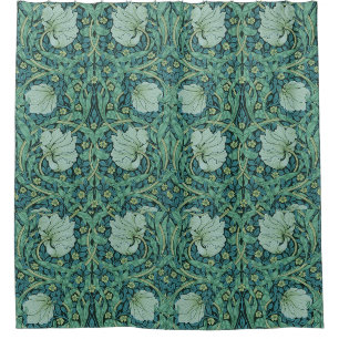 Rideaux De Douche William Morris Fleurs Vintages Motif Floral