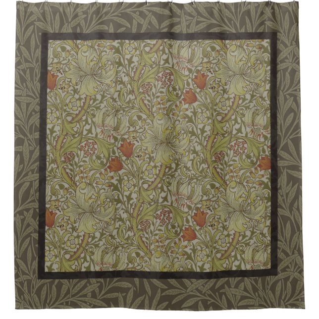 Rideaux De Douche William Morris Floral Lys willow art design (Devant)