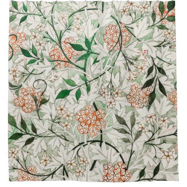 Rideaux De Douche William Morris Jasmine Garden Flower Classic (Devant)