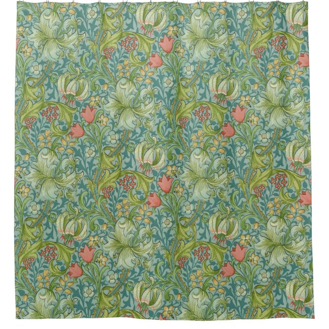 Rideaux De Douche William Morris "Lily dorée" 1 (Devant)