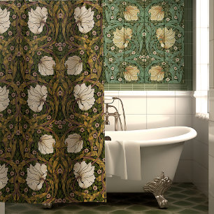 Rideaux De Douche William Morris Pimpernel Jaun Chaud Art Nouveau