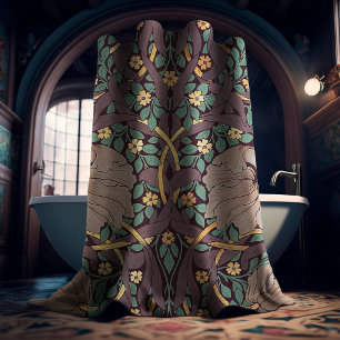 Rideaux De Douche William Morris Pimpernel Motif Vintage Douche Cu