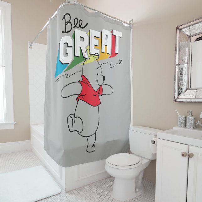 Rideaux De Douche Winnie l'Ourson| Abeille grande (En situation)