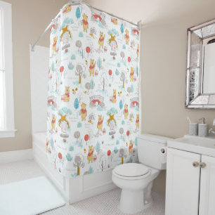 Rideaux De Douche Winnie l'Ourson Dans le bois des Cent Acres