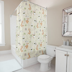 Rideaux De Douche Winnie l'Ourson Tigger & Pooh Forest Motif