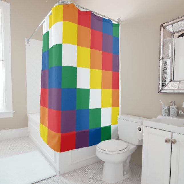 Rideaux De Douche Wiphala (En situation)