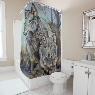 Rideaux De Douche Wolves de l'Arctique