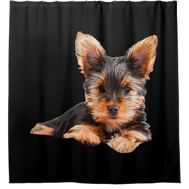 Rideaux De Douche Yorkshire terrier Yorkie Chien chiot (Devant)