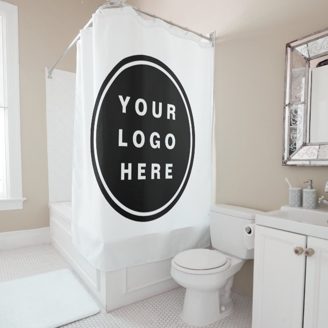 Rideaux De Douche Your Business Logo Promoteur Business Company (En situation)