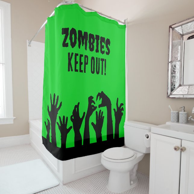 Rideaux De Douche Zombies Garder Halloween Horreur Movie (En situation)