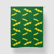 Chauves-souris jaunes volantes d'Halloween