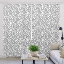 Feuilles tombés Motif Sml blanc sur gris