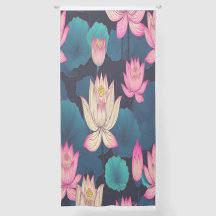 Élégant Motif Lotus Flower