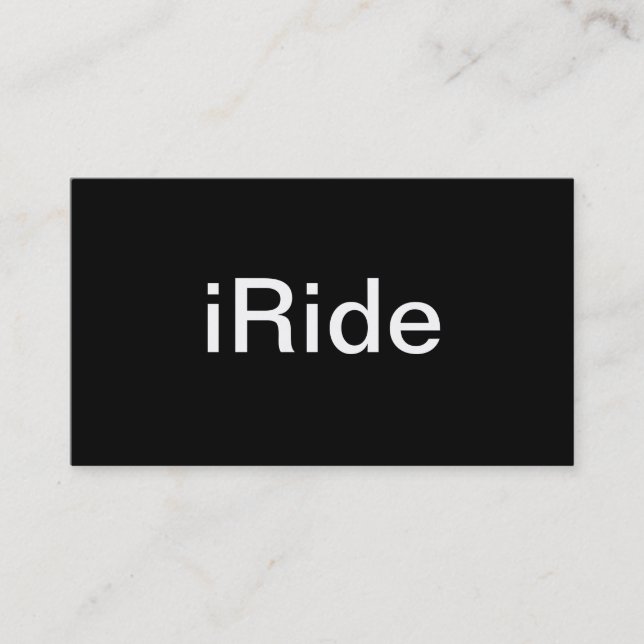 Rider Business Card (Front)