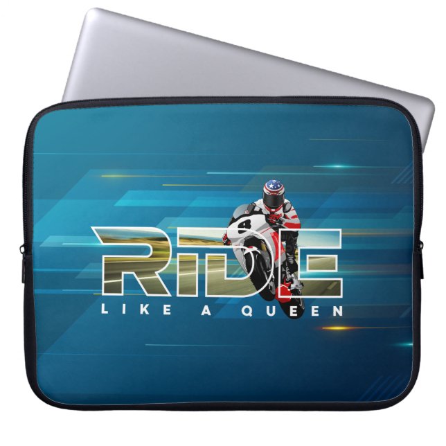 Rider King | 15" Laptop Sleeve (Queen) (Front)