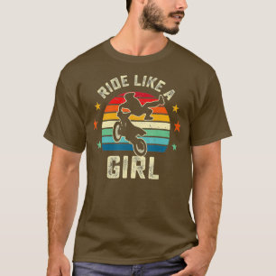 Rider Like A Girl Cute Motocross T-Shirt