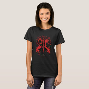Rider of Bad Faith Red Graphic Black T-Shirt