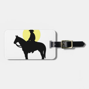 Rider Silhouette Luggage Tag
