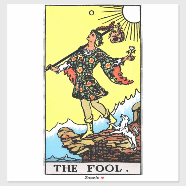 Rider Waite Tarot Major Arcana The Fool  (Sheet)