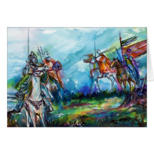 RIDERS DANS LA TEMPÊTE Chevaliers Médiévaux Horseb