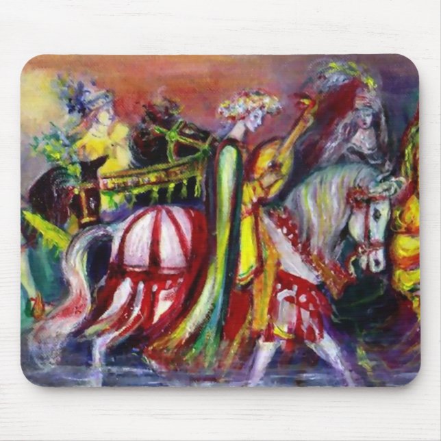 RIDERS IN THE NIGHT Fantasy Mouse Pad (Front)